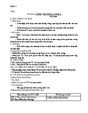 Giáo án Ngữ văn Lớp 7 - Tiết 1 đến 7